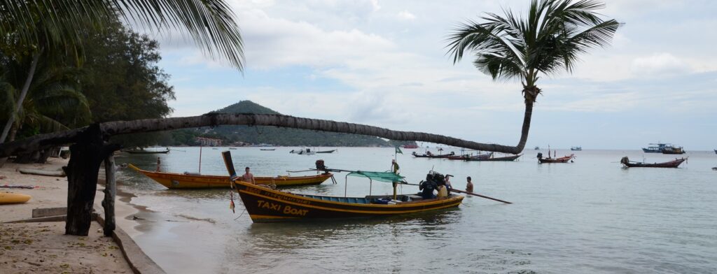 Lire la suite à propos de l’article Comment se rendre en bus à Koh Tao depuis Bangkok avec une pastille jaune sur le tee-shirt